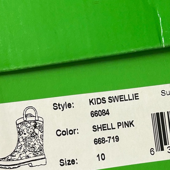 Lilly Pulitzer Kids Swellie Rain Boots Size 10 New In Box - Picture 6 of 6